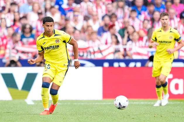 August 23, 2026, Madrid, Madrid, Spain: Santiago Mourino of Villarreal CF in action during the Spanish League, LaLiga EA Sports, football match played between Atletico de Madrid and Villarreal CF at Riyadh Air Metropolitano stadium on August 23, 2026, in Madrid, Spain. Atletico De Madrid V Villarreal CF - LaLiga EA Sports  - ZUMAa181 20260823_zaa_a181_025 Copyright: xOscarxJ.xBarrosox