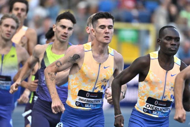 RECORD DATE NOT STATED Silesia Diamond League Meeting 2026 In Chorzow CHORZOW, POLAND - AUGUST 23: Jakob Ingebrigtsen of Norway in action in the Men s 1500m Final at the Silesia Diamond League meeting of the 2026 Wanda Diamond League circuit at Silesian Stadium on August 23, 2026 in Chorzow, Poland. ChorzowIPTC Poland  Copyright: xArturxWidakx originalFilename:widak-silesiad260823_npCPD.jpg