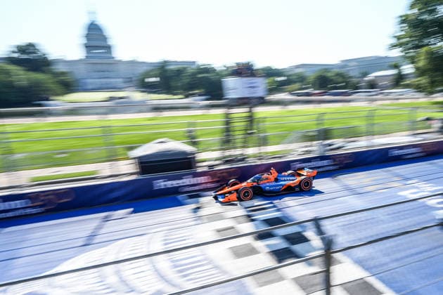 Freedom 250 Grand Prix in Washington D.C WASHINGTON, D.C., UNITED STATES - AUGUST 23: Christian Lundgaard, driver of the Chevrolet, competes during qualifying for the NTT IndyCar, Indy Car, IRL, USA Series Freedom 250 in Washington, D.C., USA on August 23, 2026. Hasan Akbas Anadolu Washington DC United States. Editorial use only. Please get in touch for any other usage.  Copyright: x2026xAnadoluxHasanxAkbasx