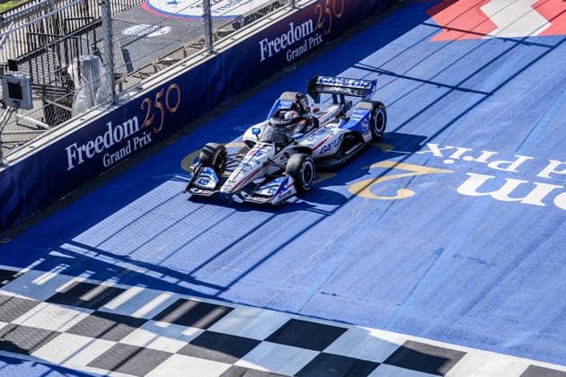 Freedom 250 Grand Prix in Washington D.C WASHINGTON, D.C., UNITED STATES - AUGUST 23: Graham Rahal pilot of Honda competes during qualifying for the NTT IndyCar, Indy Car, IRL, USA Series Freedom 250 in Washington, D.C., USA on August 23, 2026. Hasan Akbas Anadolu Washington DC United States. Editorial use only. Please get in touch for any other usage.  Copyright: x2026xAnadoluxHasanxAkbasx