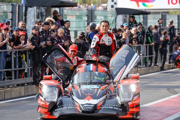 AUTO - ELMS - 4 HOURS OF SPA-FRANCORCHAMPS 2026 83 PERRODO Francois (fra), VAXIVIERE Matthieu (fra), FUOCO Antonio (ita), AF Corse, Oreca 07 - Gibson, LMP2 Pro Am, portrait celebration during the 4 Hours of Spa-Francorchamps, 4th round of the 2026 European Le Mans Series on the Circuit de Spa-Francorchamps from August 21 to 23, 2026 in Stavelot, Belgium - StavelotBelgium  Copyright: xPauloxMariax