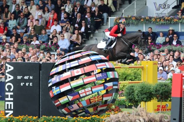 7. Platz, Marcus Ehning (GER, Deutschland) mit Pferd Coolio 42 , Springen, FEI Jumping World Championship, WM, Weltmeisterschaft , FEI Jumping World Championship, Competition Individual Final, Longines-Prize, Longines-Preis, Finale Einzelwertung, Jumping , AACHEN - FEI World Championships 2026, Weltfest des Pferdesports, Reitsport Weltmeisterschaft 2026, Aachen 2026, Welcome Home 2026, Aachener Soers, 11. bis 23. August 2026, Reitsport, 23.08.2026, Aachen Aachener Soers Deutschland *** 7th place, Marcus Ehning (GER), Germany, riding Coolio 42, Jumping, FEI Jumping World Championship, FEI Jumping World Championship, Individual Final, Longines Prize, Jumping, AACHEN FEI World Championships 2026, World Festival of Equestrian Sports, 2026 Equestrian World Championships, Aachen 2026, Welcome Home 2026, Aachen Soers, August 11–23, 2026, Equestrian Sports, August 23, 2026, Aachen Soers, Germany