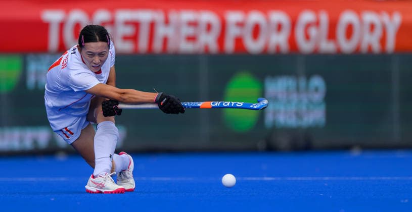 Day Nine Wen Dan of China during the match Netherlands in the 2026 FIH Hockey World Cup at Wagener Stadium, Amstelveen 23 08 2026 UK Newspapers OUT Copyright: xGraemexWilcocksonx FIL-23821-0052