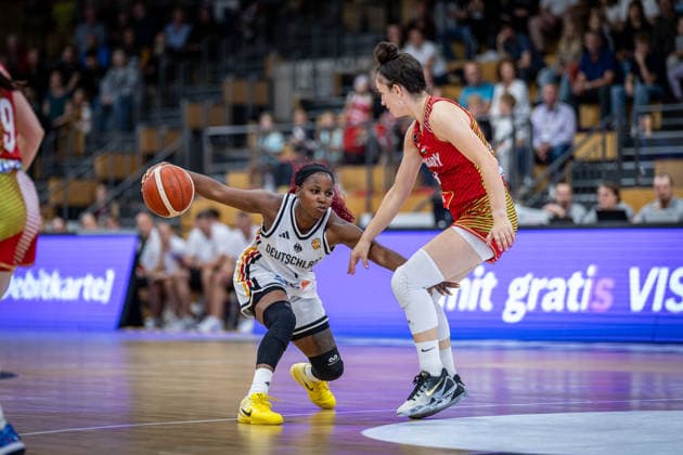 Basketball Göttingen 23.08.2026 Freundschaftsspiel Testspiel Deutschland (GER) - Ungarn (HUN) Alexis Peterson-Smalls (Deutschland, No.01) Peterson *** Basketball Göttingen August 23, 2026 Friendly Match Germany GER Hungary HUN Alexis Peterson Smalls Germany, No. 01 Peterson