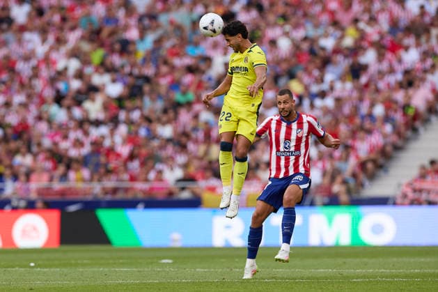 ESP: LaLiga EA Sports Atletico de Madrid v Villarreal CF Ayoze Perez of Villarreal and David Hancko of Atletico de Madrid during LaLiga EA Sports between Atletico de Madrid v Villarreal CF played at Riyadh Air Metropolitano Stadium in Madrid on August 23, 2026 in Spain Spain Futbol *** ESP LaLiga EA Sports Atlético de Madrid vs. Villarreal CF: Ayoze Pérez of Villarreal and David Hancko of Atlético de Madrid during the LaLiga EA Sports match between Atlético de Madrid and Villarreal CF, played at Riyadh Air Metropolitano Stadium in Madrid on August 23, 2026, in Spain. Spanish Soccer Copyright: xAgenciaxLOFx