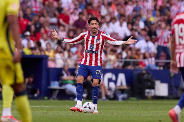 ESP: LaLiga EA Sports Atletico de Madrid v Villarreal CF Jose Maria Gimenez of Atletico de Madrid during LaLiga EA Sports between Atletico de Madrid v Villarreal CF played at Riyadh Air Metropolitano Stadium in Madrid on August 23, 2026 in Spain Spain Futbol *** ESP LaLiga EA Sports Atlético Madrid vs. Villarreal CF José María Giménez of Atlético Madrid during the LaLiga EA Sports match between Atlético Madrid and Villarreal CF played at Riyadh Air Metropolitano Stadium in Madrid on August 23, 2026, in Spain Spanish Soccer Copyright: xAgenciaxLOFx