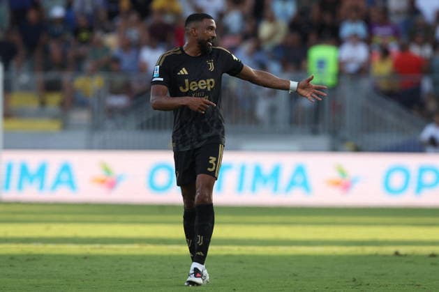 SOCCER - Serie A - Frosinone Calcio vs. Juventus FC Photo by IPA ABACAPRESS.COM87735291 - Frosinone, Italy - August 23, 2026: Gleison Bremer (defender) of Juventus FC scores a goal and celebrates with his teammates during the Italian Serie A-Enilive Championship 2026 2027 match between Frosinone Calcio and Juventus FC at Benito Stirpe Stadium. Frosinone Italy  Copyright: xIPAxSport ABACAx