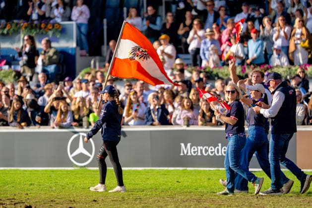 Impressionen der Abschlussfeier FEI World Championship, WM, Weltmeisterschaft Aachen 2026, Closing Ceremony, Abschlussfeier, 23.08.2026 FEI World Championship Aachen 2026, Closing Ceremony, Abschlussfeier, 23.08.2026 Aachen *** Highlights from the Closing Ceremony of the 2026 FEI World Championships in Aachen, Closing Ceremony, August 23, 2026, 2026 FEI World Championships in Aachen, Closing Ceremony, August 23, 2026, Aachen Copyright: xEibner-Pressefoto J.xDerondeaux EP_JDU