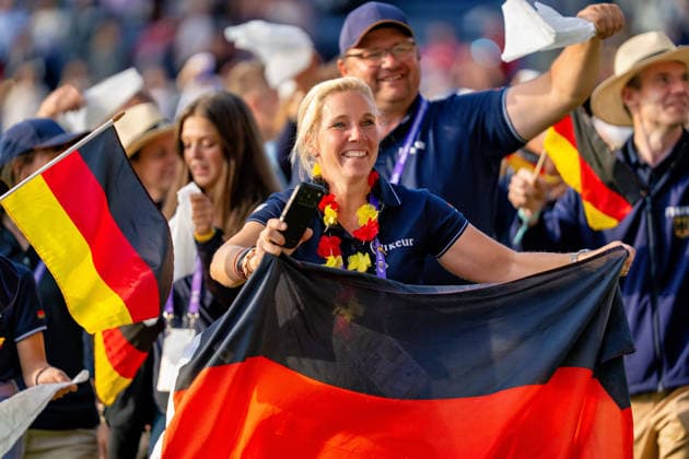 Impressionen der Abschlussfeier FEI World Championship, WM, Weltmeisterschaft Aachen 2026, Closing Ceremony, Abschlussfeier, 23.08.2026 FEI World Championship Aachen 2026, Closing Ceremony, Abschlussfeier, 23.08.2026 Aachen *** Highlights from the Closing Ceremony of the 2026 FEI World Championships in Aachen, Closing Ceremony, August 23, 2026 2026 FEI World Championships in Aachen, Closing Ceremony, August 23, 2026 Aachen Copyright: xEibner-Pressefoto J.xDerondeaux EP_JDU