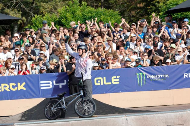 23.08.2026 Finale Männer bei der UEC BMX Freestyle Park Europameisterschaft in Darmstadt Ausrichter VC Darmstadt hier Lars Kindermann (GER) Darmstadt Hessen Deutschland *** August 23, 2026 Men s Final at the UEC BMX Freestyle Park European Championships in Darmstadt Organizer: VC Darmstadt; here: Lars Kindermann, GER, Darmstadt, Hesse, Germany