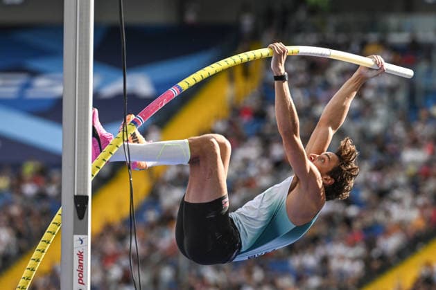 Silesia Diamond League Meeting 2026 in Chorzow CHORZOW, POLAND - AUGUST 23: Armand Mondo Duplantis of Sweden in action in the Men s Pole Vault Final at the Silesia Diamond League meeting of the 2026 Wanda Diamond League circuit at Silesian Stadium on August 23, 2026 in Chorzow, Poland Stringer Anadolu Chorzow Poland. Editorial use only. Please get in touch for any other usage.  Copyright: x2026xAnadoluxStringerx