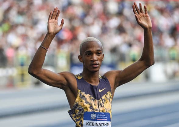 Silesia Diamond League Meeting 2026 in Chorzow CHORZOW, POLAND - AUGUST 23: Letsile Kebinatshipi of Botswana celebrates after the Men s 400m Final at the Silesia Diamond League meeting of the 2026 Wanda Diamond League circuit at Silesian Stadium on August 23, 2026 in Chorzow, Poland. Stringer Anadolu Chorzow Poland. Editorial use only. Please get in touch for any other usage.  Copyright: x2026xAnadoluxStringerx