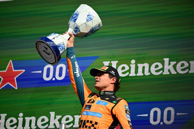 F1 Grand Prix of Netherlands Lando Norris of McLaren F1 Team celebrates his victory during race of Formula 1 Dutch GP at Zandvoort Circuit in Zandvoort, Netherlands, on August 23, 2026. Zandvoort North Holland Netherlands  Copyright: xAndreaxDiodatox originalFilename:diodato-raceform260823_npMX0.jpg