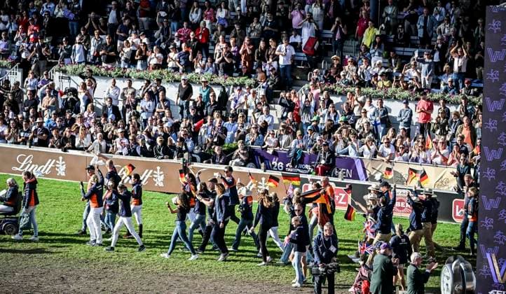 FEI World Championships Aachen 2026. Reit WM in Aachen im Allianz Park (Austragungsort der FEI World Championships) ** NUR FÜR REDAKTIONELLE ZWECKE ** EDITORIAL USE ONLY **<p>Feierliche Abschlussveranstaltung im Hauptstadion am Sonntag, dem 23 08 2026. In diesem Jahr wird in Aachen die Reit WM ausgerichtet. FEI World Championships Aachen 2026. Reit WM in Aachen im Allianz Park (Austragungsort der FEI World Championships) Deutschland NRW Essen Copyright: KerstinxKokoska *** FEI World Championships Aachen 2026 Equestrian World Championships in Aachen at Allianz Park, venue of the FEI World Championships ** FOR EDITORIAL PURPOSES ONLY ** EDITORIAL USE ONLY ** p Closing ceremony at the main stadium on Sunday, August 23, 2026 This year, Aachen will host the World Equestrian Championships FEI World Championships Aachen 2026 World Equestrian Championships in Aachen at Allianz Park Venue of the FEI World Championships Germany North Rhine-Westphalia Essen Copyright KerstinxKokoska Copyright: KerstinxKokoska doc87ac4lz9gqh3ue9jiar ,EDITORIAL USE ONLY