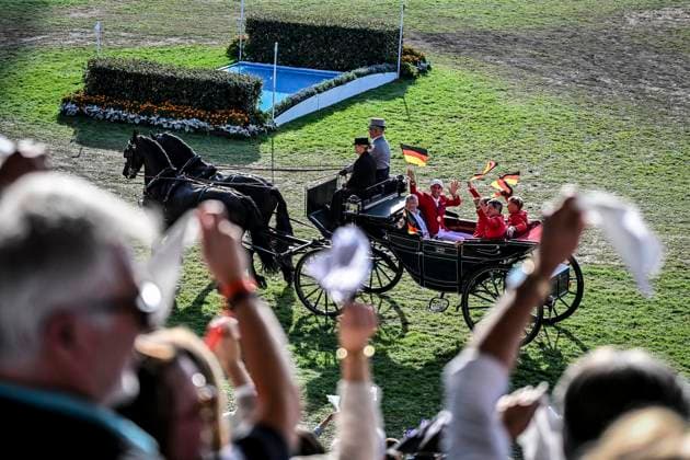 FEI World Championships Aachen 2026. Reit WM in Aachen im Allianz Park (Austragungsort der FEI World Championships) ** NUR FÜR REDAKTIONELLE ZWECKE ** EDITORIAL USE ONLY **<p>Feierliche Abschlussveranstaltung im Hauptstadion am Sonntag, dem 23 08 2026. In diesem Jahr wird in Aachen die Reit WM ausgerichtet. FEI World Championships Aachen 2026. Reit WM in Aachen im Allianz Park (Austragungsort der FEI World Championships) Deutschland NRW Essen Copyright: KerstinxKokoska *** FEI World Championships Aachen 2026 Equestrian World Championships in Aachen at Allianz Park, venue of the FEI World Championships ** FOR EDITORIAL PURPOSES ONLY ** EDITORIAL USE ONLY ** p Closing ceremony at the main stadium on Sunday, August 23, 2026 This year, Aachen will host the World Equestrian Championships FEI World Championships Aachen 2026 World Equestrian Championships in Aachen at Allianz Park Venue of the FEI World Championships Germany North Rhine-Westphalia Essen Copyright KerstinxKokoska Copyright: KerstinxKokoska doc87ac4mnp3nn10eqvo8wa ,EDITORIAL USE ONLY