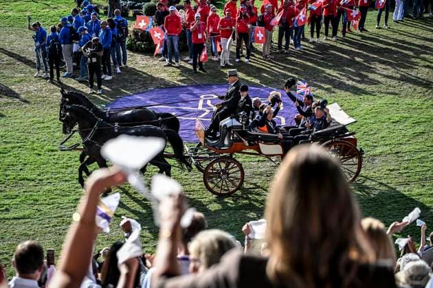 FEI World Championships Aachen 2026. Reit WM in Aachen im Allianz Park (Austragungsort der FEI World Championships) ** NUR FÜR REDAKTIONELLE ZWECKE ** EDITORIAL USE ONLY **<p>Feierliche Abschlussveranstaltung im Hauptstadion am Sonntag, dem 23 08 2026. In diesem Jahr wird in Aachen die Reit WM ausgerichtet. FEI World Championships Aachen 2026. Reit WM in Aachen im Allianz Park (Austragungsort der FEI World Championships) Deutschland NRW Essen Copyright: KerstinxKokoska *** FEI World Championships Aachen 2026 Equestrian World Championships in Aachen at Allianz Park, venue of the FEI World Championships ** FOR EDITORIAL PURPOSES ONLY ** EDITORIAL USE ONLY ** p Closing ceremony at the main stadium on Sunday, August 23, 2026 This year, Aachen will host the World Equestrian Championships FEI World Championships Aachen 2026 World Equestrian Championships in Aachen at Allianz Park Venue of the FEI World Championships Germany North Rhine-Westphalia Essen Copyright KerstinxKokoska Copyright: KerstinxKokoska doc87ac4oo5xwnfly51a3d ,EDITORIAL USE ONLY