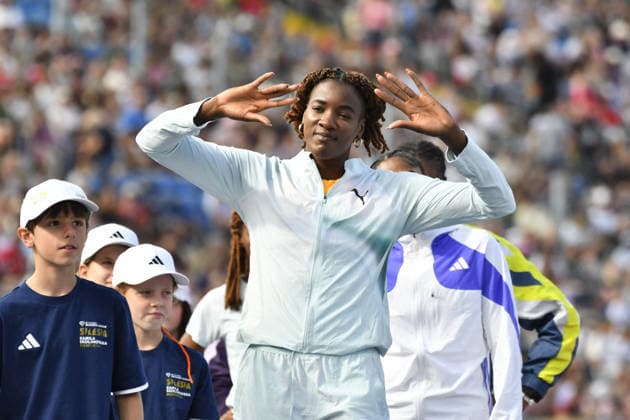 TRACK AND FIELD - International Track and Field Meet - Silesia Diamond League Photo by IPA ABACAPRESS.COM87735583 - Leyanis Perez Hernandez at the Diamond League Silesia Memorial Kamili Skolimowska in Chorzów, Poland, on August 23, 2026 Chorzow Poland  Copyright: xIPAxSport ABACAx