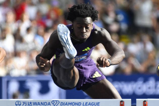 TRACK AND FIELD - International Track and Field Meet - Silesia Diamond League Photo by IPA ABACAPRESS.COM87735572 - Ja Kobe Tharp during the Diamond League Silesia Memorial Kamili Skolimowska in Chorzów, Poland, on August 23, 2026 Chorzow Poland  Copyright: xIPAxSport ABACAx