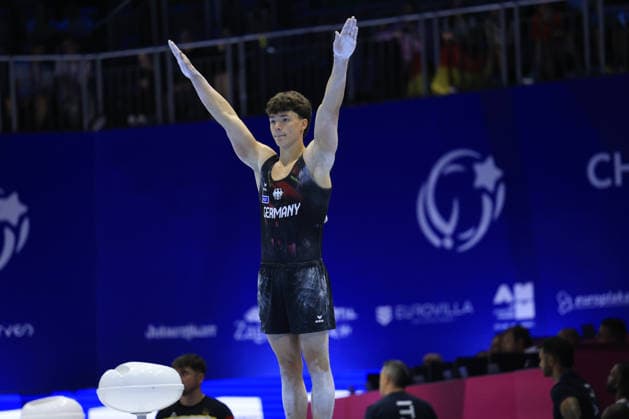 Zagreb, 23.08.2026. - 37TH EUROPEAN MEN™S ARTISTIC GYMNASTICS Men s Artistic Gymnastics Team Final SENIORS. 581 STELMAKH Radomyr (GER) Men s Artistic Gymnastics Team Final SENIORS  2S6A2143.JPG