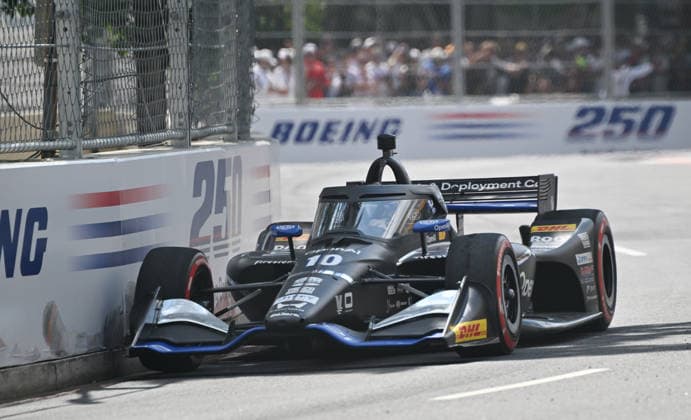 Chip Ganassi Racing driver Alex Palou from Spain (10) competes in the Freedom 250 Grand Prix IndyCar, Indy Car, IRL, USA Series race on the National Mall in Washington, DC on Sunday, August 23, 2026.  WAP20260823857 DAVIDxTULIS