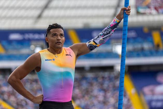 Wanda Diamond League And Kamila Skolimowska Memorial In Chorzow Emmanouil Karalis during the men™s pole vault competition as part of the Diamond League and the Kamila Skolimowska Memorial in Chorzow, Poland, on 23 August 2026. Chorzow Poland  Copyright: xAndrzejxIwanczukx originalFilename:iwanczuk-wandadia260823_npYVC.jpg
