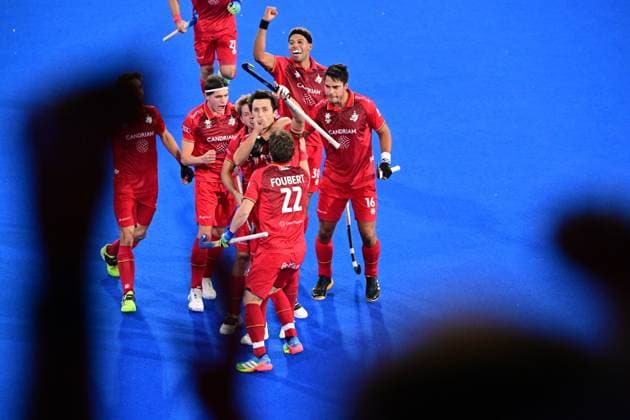 RECORD DATE NOT STATED Belgium s Arthur van Doren celebrates after scoring during a hockey game between Belgian national team, Nationalteam Red Lions and Spain, at the men s 2026 Hockey World Cup, Sunday 23 August 2026 in Wavre. The 2026 edition of the Hockey World Cup takes place in Belgium and The Netherlands from August 15 to August 30. DIRKxWAEM  x184111479x