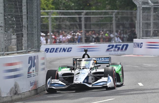 Arrow McLaren driver Christian Lundgaard from Denmark (7) competes in the Freedom 250 Grand Prix IndyCar, Indy Car, IRL, USA Series race on the National Mall in Washington, DC on Sunday, August 23, 2026.  WAP20260823863 DAVIDxTULIS