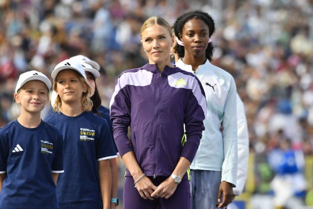 TRACK AND FIELD - International Track and Field Meet - Silesia Diamond League Photo by IPA ABACAPRESS.COM87735626 - Dariya Derkach at the Diamond League Silesia Memorial Kamili Skolimowska in Chorzów, Poland, on August 23, 2026 Chorzow Poland  Copyright: xIPAxSport ABACAx