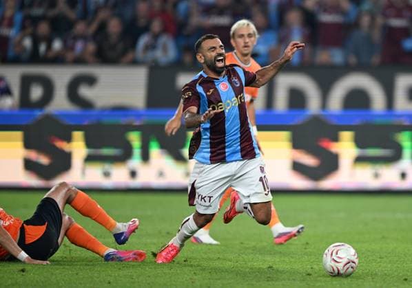 Trabzonspor v Basaksehir - Turkish Super Lig TRABZON, TURKIYE - AUGUST 23 : Mohamed Salah of Trabzonspor in action during the Turkish Super Lig match between Trabzonspor and Istanbul Basaksehir at Papara Park in Trabzon, Turkiye on August 23, 2026. Hakan Burak Altunoz Anadolu Trabzon Turkey. Editorial use only. Please get in touch for any other usage.  Copyright: x2026xAnadoluxHakanxBurakxAltunozx