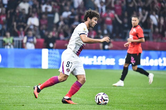 FOOTBALL : Stade Rennais vs Paris SG - Ligue 1 - JournÃ e 1 - 23 08 2026 Joao Neves (Paris SG) RennesFrance  Copyright: xBaptistexAutissierx