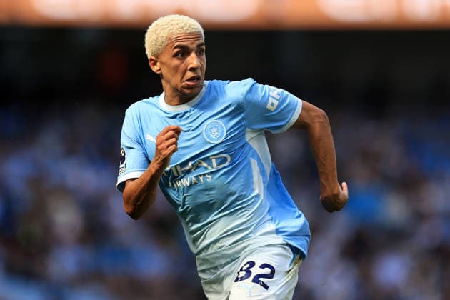 23rd August 2026; Etihad Stadium, Manchester, Lancashire, England; Premier League Football, Manchester City versus AFC Bournemouth; Rico Lewis of Manchester City DavidxBlunsden