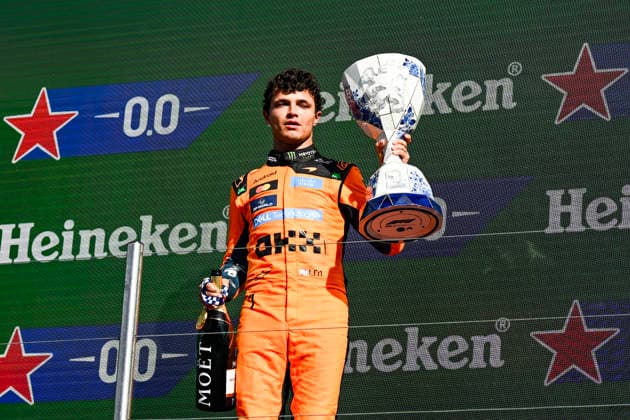 12 Kimi Antonelli And 01 Lando Norris And 63 George Russell In Celebrating The Final Podium ,During Fia Formula One World Championship, WM, Weltmeisterschaft Gp Formula F1 Heineken Dutch Grand Prix 2026 23 August, Zandvoort Netherlands (Photo by Luca Barsali DeFodi Images) - *** 12 Kimi Antonelli, 01 Lando Norris, and 63 George Russell celebrating their final podium finish during the FIA Formula One World Championship, Formula 1 Heineken Dutch Grand Prix 2026, August 23, Zandvoort, Netherlands. Photo by Luca Barsali, DeFodi Images