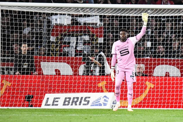 FOOTBALL : Stade Rennais vs Paris SG - Ligue 1 - JournÃ e 1 - 23 08 2026 Brice Samba (Stade Rennais) RennesFrance  Copyright: xBaptistexAutissierx