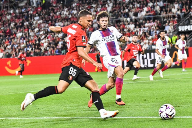FOOTBALL : Stade Rennais vs Paris SG - Ligue 1 - JournÃ e 1 - 23 08 2026 Joao Neves (Paris SG) RennesFrance  Copyright: xBaptistexAutissierx