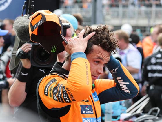 August 23, 2026, Zandvoort, Kaohsiung City, Netherlands: LANDO NORRIS of McLaren F1 Team adjusts his hair after finishing the 2026 Formula 1 Dutch Grand Prix. 2026 Dutch Grand Prix  - ZUMAh201 20260823_zsp_h201_058 Copyright: xYichinxHoux