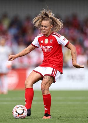 Arsenal v Paris FC Women 23 August 2026, Borehamwood - Pre Season Friendly - Arsenal v Paris FC Women - Georgia Stanway of Arsenal - Photo: Jacques Feeney Offside. Borehamwood UK *** Arsenal gegen Paris FC Women, 23. August 2026, Borehamwood, Vorbereitungsspiel: Arsenal gegen Paris FC Women. Georgia Stanway von Arsenal. Foto: Jacques Feeney. Abseits. Borehamwood, Großbritannien  Copyright: xJacquesxFeeneyx xOffsidexOffside