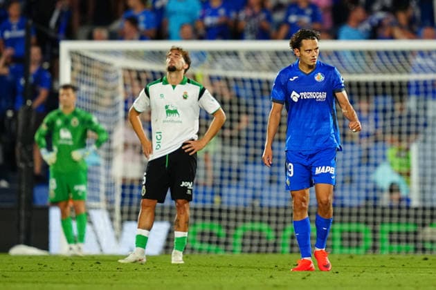 Getafe CF v Real Racing Club de Santander - LaLiga EA Sports 2026 27 MD2 Enes Unal of Getafe CF celebrates after scoring his team s first goal during the LaLiga EA Sports 2026 27 match between Getafe CF and Real Racing Club de Santander at Estadio Coliseum on August 23, 2026 in Getafe, Spain. Getafe Estadio Coliseum Getafe Spain Copyright: xGokhanxTanerx xPSxImagesxGokhanxTanerx