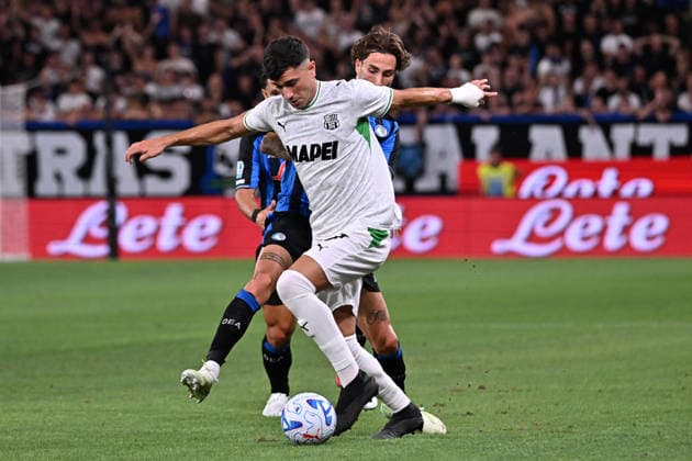 August 23, 2026, Bergamo, Lombardia: Sassuolo s Cristian Volpato during the Italian Serie A soccer match Atalanta BC vs Sassuolo Calcio at the New Balance Arena in Bergamo, Italy, 23 August 2026. ANSA MICHELE MARAVIGLIA. Soccer: Serie A; Atalanta-Sassuolo  - ZUMAa110 20260823_zaf_a110_043 Copyright: xMichelexMaravigliax