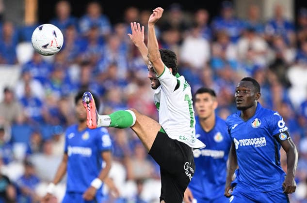 Getafe v Racing de Santander - La Liga MADRID, SPAIN - AUGUST 23: Andres Martin of Racing de Santander in action during the La Liga 2nd week football match between Getafe and Real Racing Club Santander at Coliseum Alfonso Perez Stadium in Madrid, Spain on August 23, 2026. Burak Akbulut Anadolu Madrid Spain. Editorial use only. Please get in touch for any other usage.  Copyright: x2026xAnadoluxBurakxAkbulutx