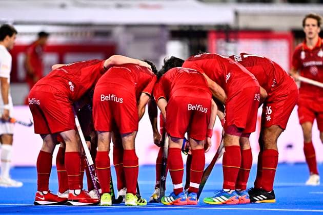 Spain v Belgium - FIH Hockey World Cup 2026 WAVRE, BELGIUM - AUGUST 23 : The team of Belgium during the FIH Hockey World Cup 2026 M36 second phase group pool F match between Spain and Belgium on August 23, 2026 in Wavre, Belgium, 23 08 2026 Wavre Belgium  Copyright: xTomasxSiskx