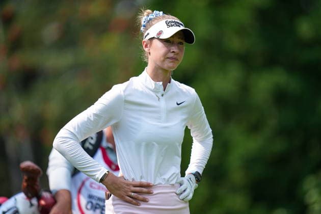 August 23, 2026, Edmonton, Ab, CANADA: Nelly Korda, of the U.S., walks from the fourth tee during the final round at the LPGA, Golf Damen CPKC Canadian Women s Open golf tournament, in Edmonton, on Sunday, Aug. 23, 2026. Canada News - August 23, 2026  - ZUMAc35_ 20260823_zaf_c35_017 Copyright: xDarrylxDyckx