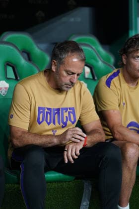 ESP: LaLiga EA Sports Elche CF v FC Barcelona, Barca Hansi Flick coach of Barcelona during LaLiga EA Sports match between Elche CF v FC Barcelona played at Martinez Valero Stadium, Elche on August 23 2026 in Spain Spain Soccer *** ESP LaLiga EA Sports Elche CF vs. FC Barcelona Hansi Flick, coach of Barcelona, during the LaLiga EA Sports match between Elche CF and FC Barcelona played at Martinez Valero Stadium in Elche on August 23, 2026, in Spain. Spanish Soccer Copyright: xAgenciaxLOFx