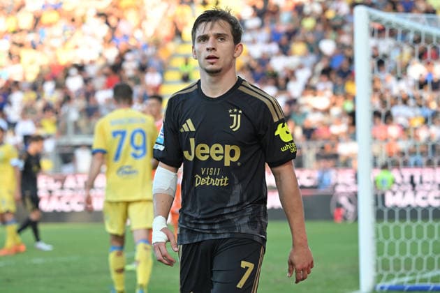 IPA87740352 - Francisco Conceicao of Juventus during the 2026–2027 Serie A match between Frosinone and Juventus at Benito Stirpe Stadium in Frosinone, Italy, on August 23, 2026. Mattia Vian  Copyright: xMattiaxVian IPAxSportx xx 87740352