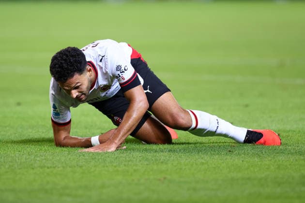 Torino FC v AC Milan - Serie A 2026 27 Goncalo Ramos of Ac Milan lies on the ground during the Serie A match between Torino FC and AC Milan at Stadio Olimpico Grande Torino on August 23, 2026 in Turin, Italy. Turin Olimpico Italy Copyright: xMarcoxCanonierox