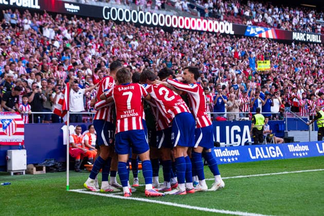 ESP: Atletico de Madrid v Villarreal CF La Liga EA Sports Marc Pubill of Atletico de Madrid celebrates his goal during La Liga EA Sports match between Atletico de Madrid and Villarreal CF at Estadio Riyadh Air Metropolitano on August 23, 2026 in Madrid, Spain. Madrid Madrid Spain Football *** ESP Atlético de Madrid vs. Villarreal CF La Liga EA Sports Marc Pubill of Atlético de Madrid celebrates his goal during the La Liga EA Sports match between Atlético de Madrid and Villarreal CF at Estadio Riyadh Air Metropolitano on August 23, 2026, in Madrid, Spain Madrid Madrid Spain Soccer Copyright: xALEJANDROxMATIASx