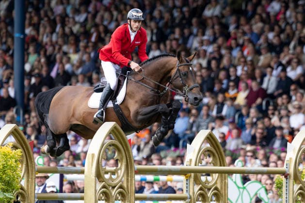 Richard VOGEL (GER) auf United Touch S, im Sprung, Einzelbild, Einzelaktion, im Springen S3, Umlauf A, FEI Jumping World Championship, WM, Weltmeisterschaft - Individual Final - LONGINES-Preis, am 23.08.2026, FEI Reit Weltmeisterschaft Aachen 2026 vom 11. - 23.08.2026 in Aachen Deutschland; Â *** Richard VOGEL (GER) on United Touch S, jumping, single frame, individual action, in the S3 jumping competition, Round A, FEI Jumping World Championship Individual Final LONGINES Prize, on August 23, 2026, FEI World Equestrian Games Aachen 2026, August 11–23, 2026, in Aachen, Germany Â