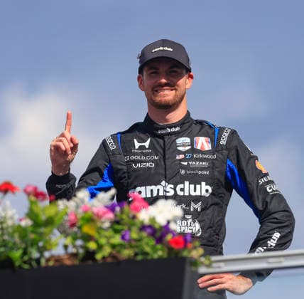 August 23, 2026: Kyle Kirkwood, driver of the 27 Andretti Honda after the NTT IndyCar, Indy Car, IRL, USA Series Freedom 250 on August 22, 2026 on the streets of Washington, DC. CSM Washington Dc USA - ZUMAc04_ 20260823_zma_c04_119 Copyright: xJustinxCooperx