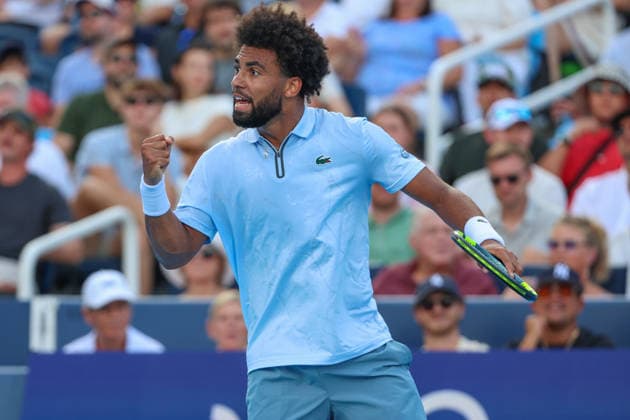 August 23, 2026, Mason, Oh, USA: Cincinnati Open Tennis 2026 - Arthur Fils celebrates winning the final against Frances Tiafoe in the Cincinnati Open Tennis Tournament held in Mason OH. The score was 6-3 1-6 6-0. 2026 08 23. Cincinnati Open Tennis 2026  - ZUMAn24_ 20260823_zaf_n24_003 Copyright: xWallyxNellx