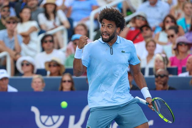 August 23, 2026, Mason, Oh, USA: Cincinnati Open Tennis 2026 - Arthur Fils celebrates winning the final against Frances Tiafoe in the Cincinnati Open Tennis Tournament held in Mason OH. The score was 6-3 1-6 6-0. 2026 08 23. ZUMAPress Mason USA - ZUMAn24_ 20260823_zaf_n24_004 Copyright: xWallyxNellx