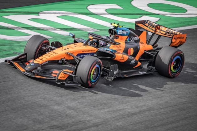 RECORD DATE NOT STATED 23rd August 2026; Circuit Zandvoort, Zandvoort, North Holland, Netherlands; Formula 1 Heineken Dutch Grand Prix 2026; Race Day; Lando Norris (1) of Great Britain and McLaren Mastercard F1 Team during the Grand Prix race GodfreyxPitt
